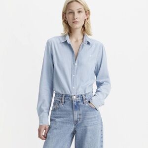 Free with Purchase Levi's Long Sleeve Denim Button Down Size XS